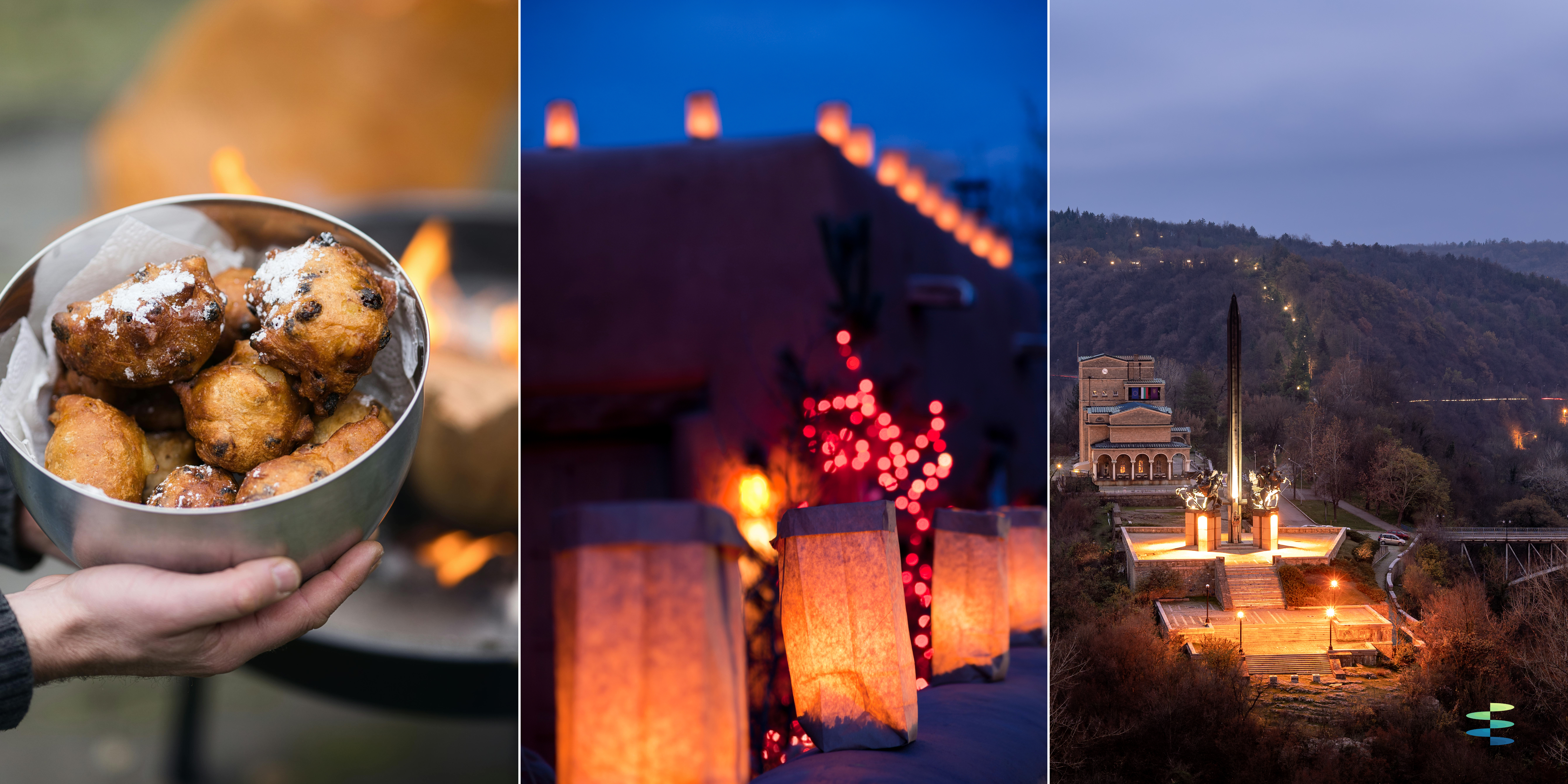 Holiday traditions collage