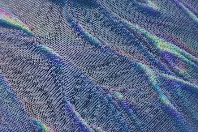 Interconnected patterns of data arranged across a digital surface